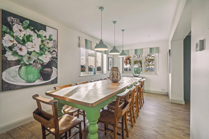 The dining room
