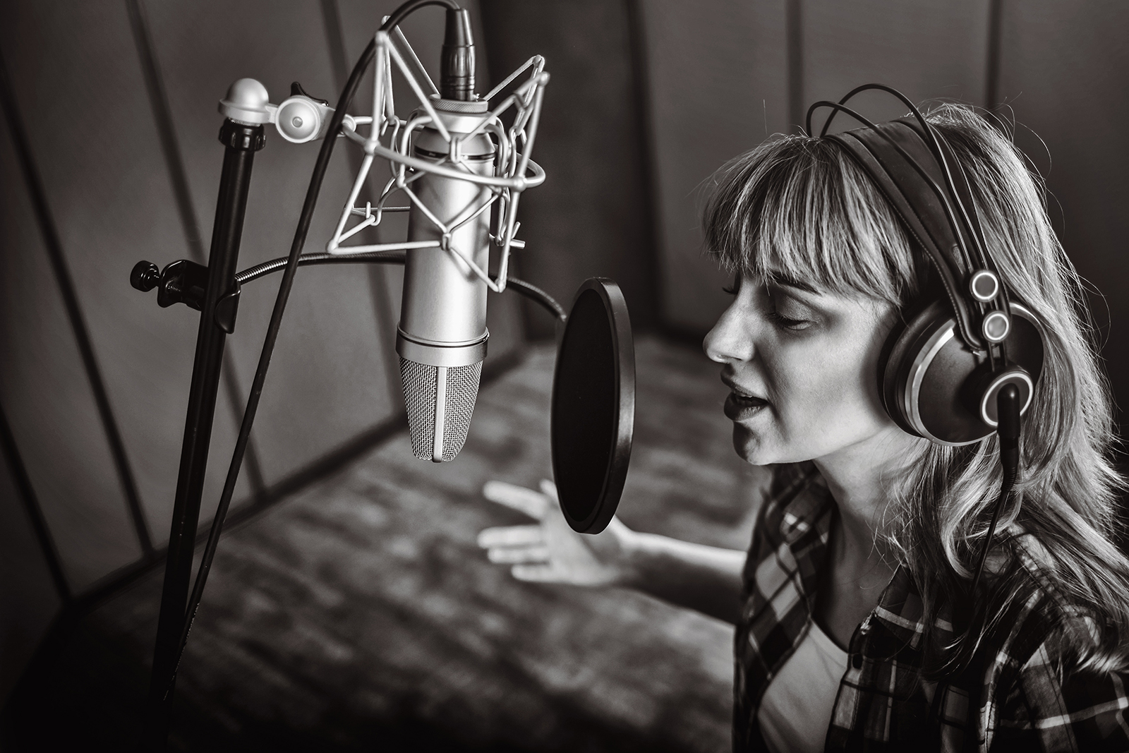 The voice-over booth